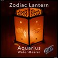11-Aquarius-Print-1.jpg Zodiac Lantern - Aquarius (Water-bearer)