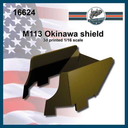 16624 M113 Okinawa shield 1/16 scale.