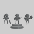 monopose-sites-white.png Servocores - Assistant Droid Squad - 28mm Scale - Multipose - Kickstarter Preview