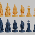 WESSEX-ALFREDO-EL-GRANDE-AMBAR-AZUL-2.png ♟️Torre Historical Chess - Set Wessex