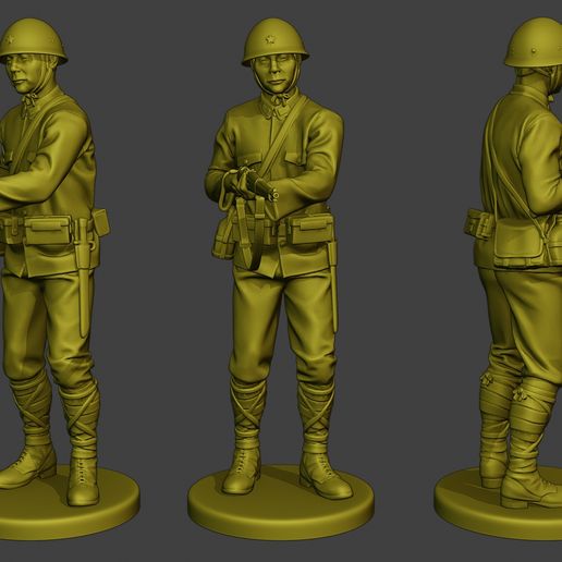 Download file Japanese soldier ww2 Action J2 • 3D print object • Cults