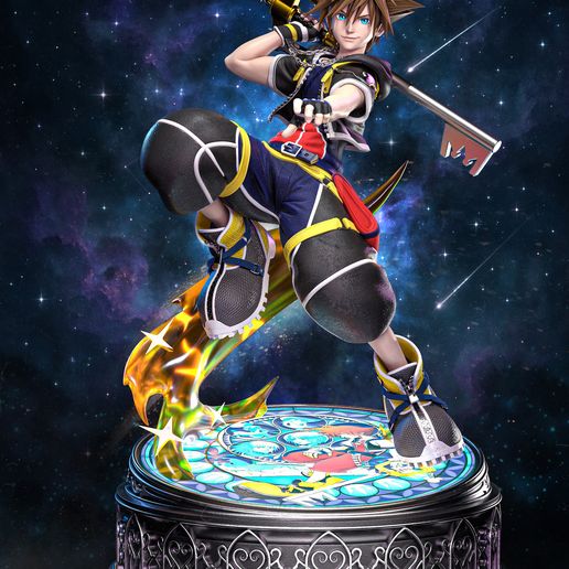 🥰 Sora - Kingdom Hearts - Tamanho real・Arquivo 3D para Impressão