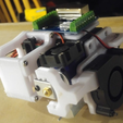 left_bot.png Carriage for BMG and BLTouch with Duct and RJ45 mounts, "Over the Top" Style