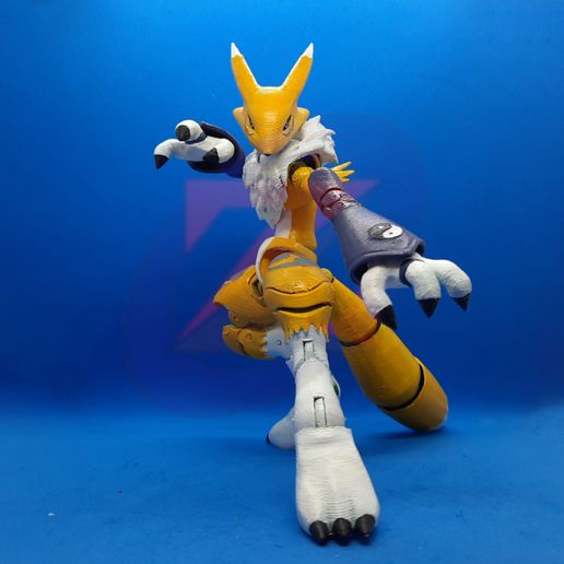 🐉 Digimon Tamers - Renamon Action Figure・ 3D File for 3D printing・Cults