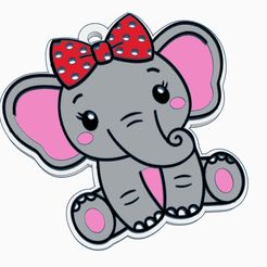 WhatsApp-Image-2023-01-20-at-19.47.36.jpeg LITTLE ELEPHANT WITH BOW - KEY CHAIN