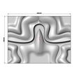 Double-Panel-wave-wall-art-sculpter-06.jpg Mirrored organic sculpture wall art relief panel 3D print model