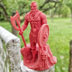 IMG_20190427_090438_438.jpg Download free STL file Viking Barbarian Sculpture • 3D printable template, SADDEXdesign