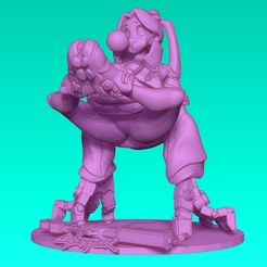 3D file Cyberpunk Catgirl - Cool Pose 🆒・3D printable model to