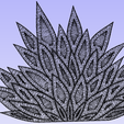 hojas-p1.png Wave Panel 3D CNCrouter Aspire STL DXF Furniture wall art