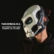 i eh hd 6] 3D PRINT READY COSPLAY MASK Neo Skull Maske - Cosplay Sci-Fi Maske - digitale Stl-Datei für 3D-Drucken