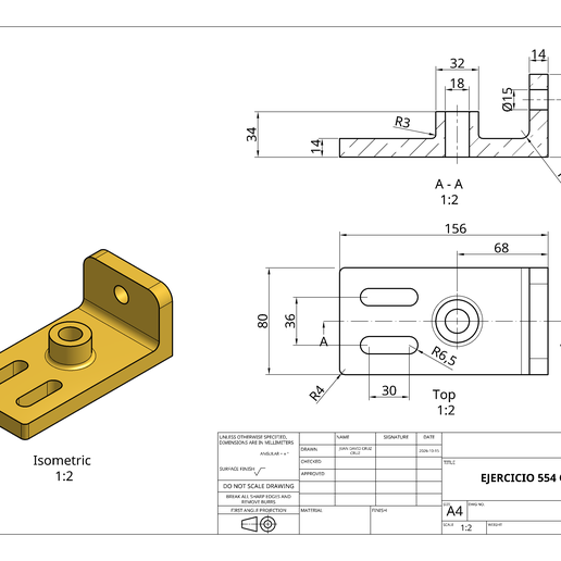 EJERCICIO 554 ONSHAPE