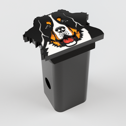 hitch-chien-2-po-v8.png 2inch tow hitch cover bernese mountain dog
