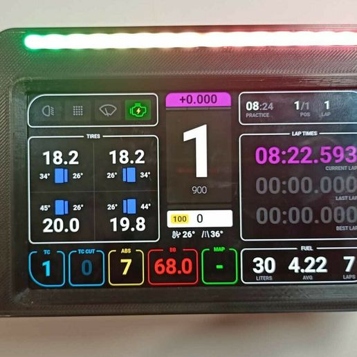 428927133_1356294404904198_8674429931313593701_n.jpg Sim Racing Dash Galaxy S5 DIY 3D Files