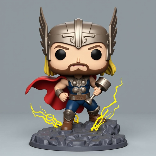 OBJ file Thor Funko Pop 🦸 ・Model to download and 3D print・Cults