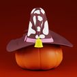 Pumpkin-0018.jpg Halloween Pumpkin Hat 3D Print Model