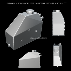 Nuevo-proyecto-2022-04-04T150740.621.png Download STL file Oil tank - FOR MODEL KIT / CUSTOM DIECAST / RC / SLOT • 3D printable design, ditomaso147