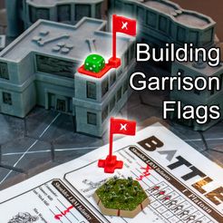 GarrisonFlagsToken-Beauty2-1_1.jpg Free STL file Infantry Building Garrison Flag Tokens・3D printer design to download
