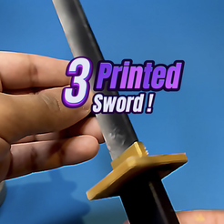 sword-image.png STL file Simple Sword/Dagger for cosplay・3D printing template to download