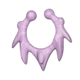 fem_jewel_38-low-91.png STL file fake nose hook FAKE NIPPLE PIERCING Female male Non-Piercing Body Jewellery Bondage Weight femJ-38 3d print cnc・3D print design to download