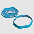 Saude.-v1.png Cookie cutter and marker for Christmas and New Year's.
