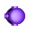 Industial_dome_4_pipe_conections.stl Gas Towers and Domes for Sci-fi Modular pipe network for wargaming scenery