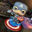CapFunko.JPG Captain America Shield Coaster/Action Figure Stand
