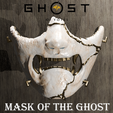 1.png Mask of the  Ghost Ghost of Yotei Tsushima With stand