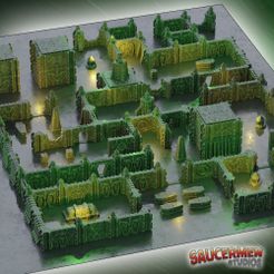Tomb-Assault-Terrain-Layout.jpg STL file Tomb Assault: Modular Walls – Base Set・3D printing template to download