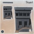 2.jpg Desert building with exposed external stairs and glazed room upstairs (17) - Canyon Sandy Landscape 28mm 15mm RPG DND Nomad Desertland African Middle East