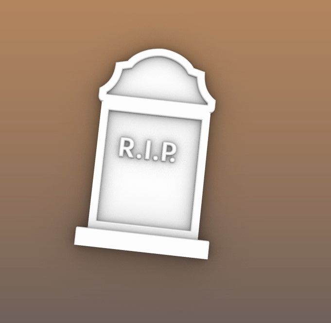 Descargar archivo STL gratis DESCANSA EN PAZ LÁPIDA Y MÁS... • Diseño