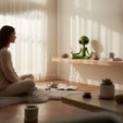 03-1.jpg Alienígena Meditando -Estátua Zen Intergaláctica