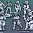 Previews_TheDwarfCrew.png Space Opera - Dwarfs VS Goblins (Monopose Heroic Scale Miniatures)