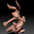 bugs-bunny-keychain-3d-model-obj-stl-ztl-6.jpg Bugs Bunny Keychain