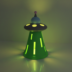 ufo-v2.png Fichier STL LAMPE OVNI・Design pour impression 3D à télécharger