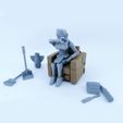 SquareAlona_1.jpg Articulated Housekeeper Robot 3.75 Inch - No Support