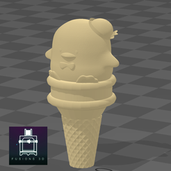 FUSIONS 3D chick ice cream