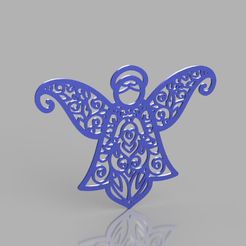 Angel Pattern.jpg Download STL file Angel Pattern • 3D printing model, miniul
