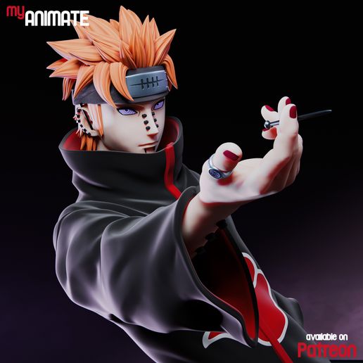 COARSE JPX protect me pain アート フィギュア 🗿 PAIN/NAGATO - 3D PRINTABLE FIGURE・ 3D File for 3D printing・Cults