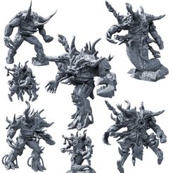 Spawns-of-Chaos-Samples-from-Mystic-Pigeon-Gaming.jpg Eldritch spawns of chaos (multiple models, humanoid, tripods and snake bodies)