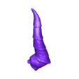 horns_left - MB-Repaired.stl Necromancer demon