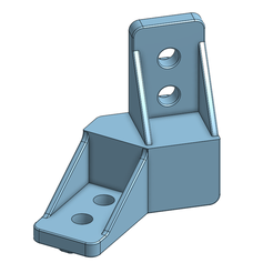 Lap45BracketLeftV1.png Download free STL file FTC GoBilda 45° Angle Brackets • 3D printing template, Ryguy77