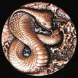 snakecircular6.jpg STL-Datei snake pendant model of bas-relief kostenlos・Objekt zum Herunterladen und Drucken in 3D
