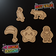 bundle_random.png Découpeur de biscuits en forme de Père Noël - Impression 3D STL pour les fêtes de fin d'année