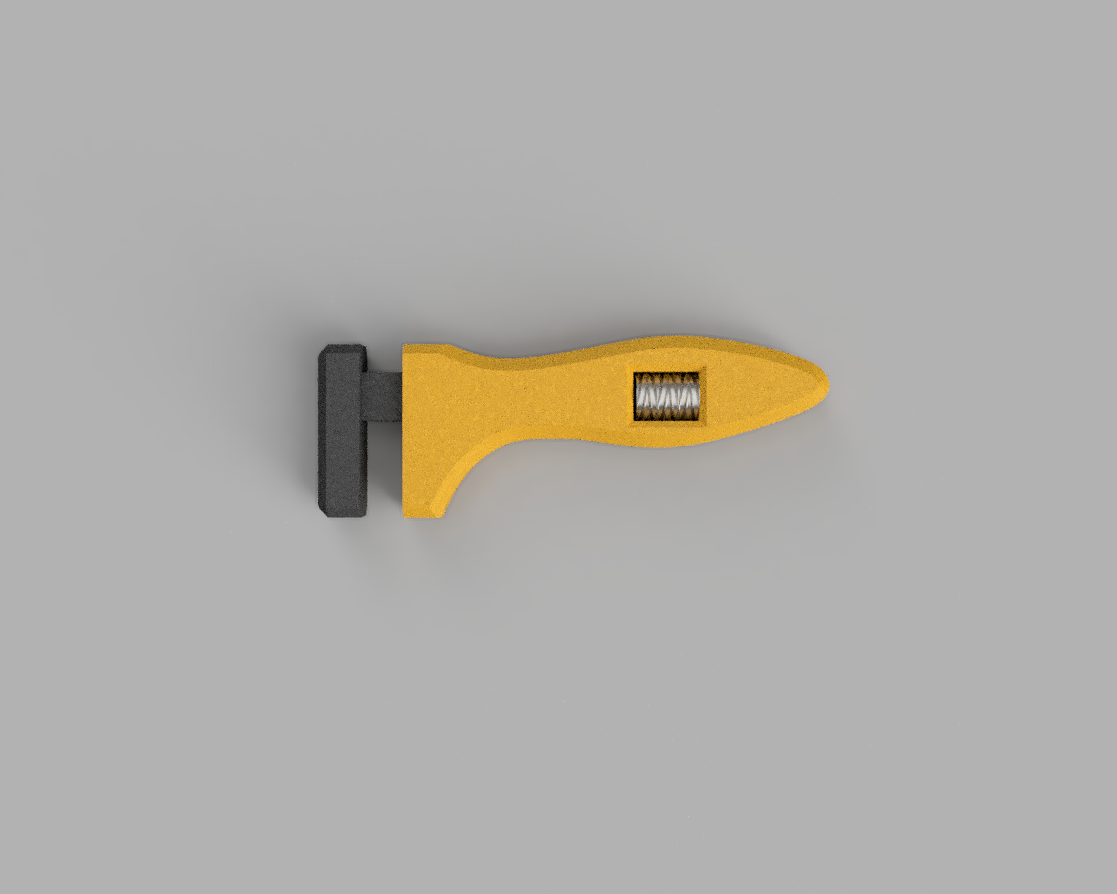 topRender.png Download free STL file Oldie Wrench • 3D print model, AnsonB