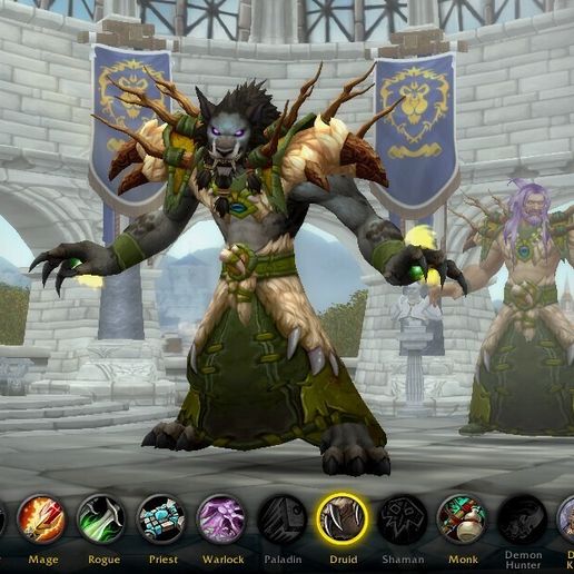 🗝️ Druid WoW keychain 3d Print 3D print model・ STL File for 3D