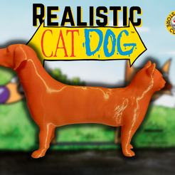 Copy-of-mystery2StickerSheet2-1.png Archivo STL CatDog realista・Modelo para descargar y imprimir en 3D