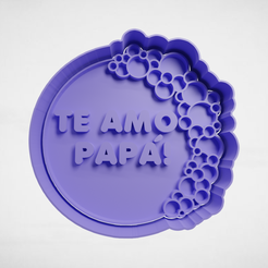 push-base.png Descargar archivo STL te amo papa con circulos • Objeto para impresora 3D, escuderolu