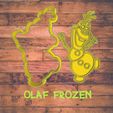 Diseño sin título.jpg Olaf (frozen) cookie cutter / Cortador de galleta de Olaf frozen