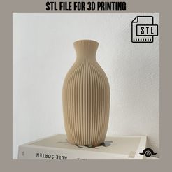 IMG_1711.jpeg Vase -simple- STL file, 3D model for 3D printing modern aesthetic vase decoration for living room floor vase artificial flowers vase gift
