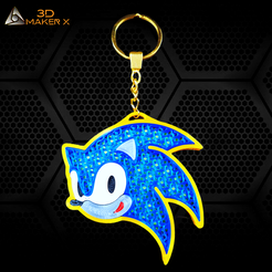 SONIC-1.png Exclusive SONIC Keyring